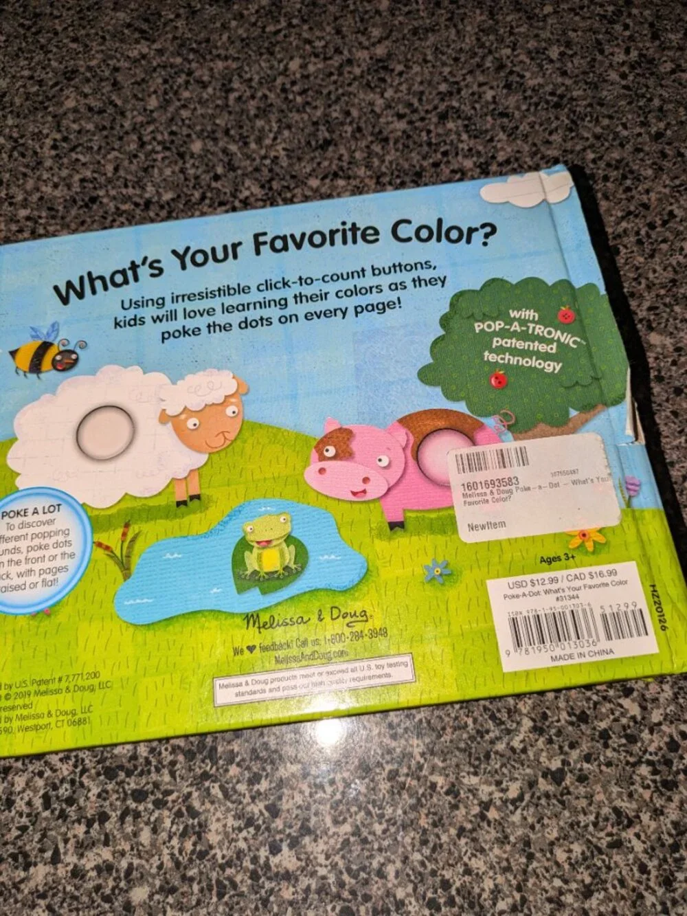 Two Preschool Colors Books Usborne & Poke-A-Dot